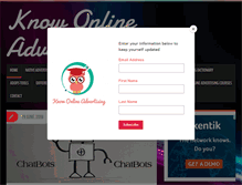 Tablet Screenshot of knowonlineadvertising.com